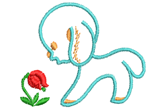 Cute Puppy with Rose Embroidery Design Review