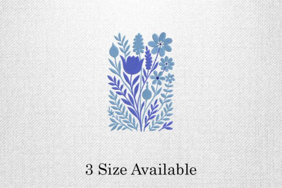 Floral Bouquet Embroidery for Seasonal Creations