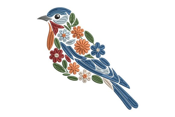 Floral Eastern Bluebird Embroidery Review