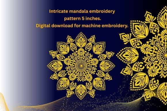 Golden Mandala Embroidery Design Review