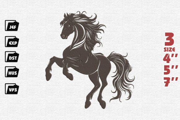 Majestic Rearing Horse Embroidery Review