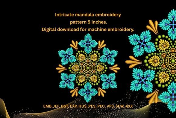Mandala Machine Embroidery Design 5 Review