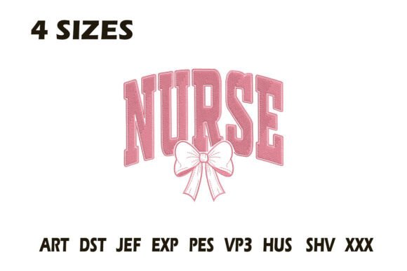Pink Nurse Bow Embroidery Design Review